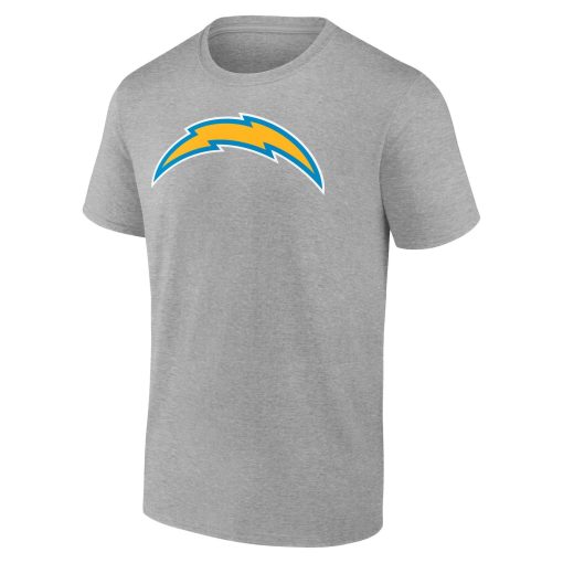 Los Angeles Chargers Team Authentic Custom T-Shirt – Heathered Gray - Image 2