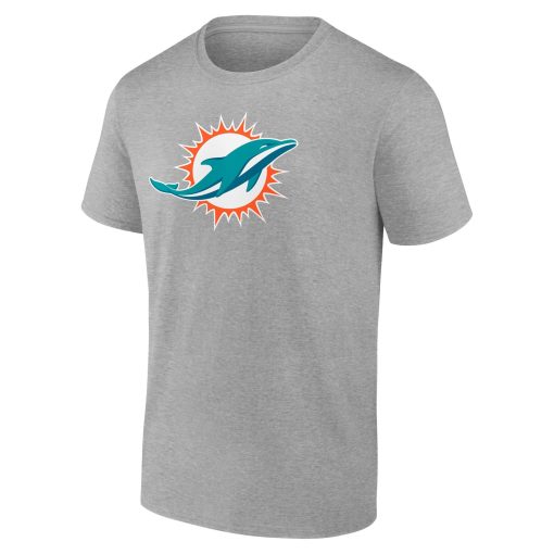 Miami Dolphins Team Authentic Custom T-Shirt – Heathered Gray - Image 2