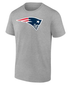 Alternative view of New England Patriots Team Authentic Custom T-Shirt – Heathered Gray