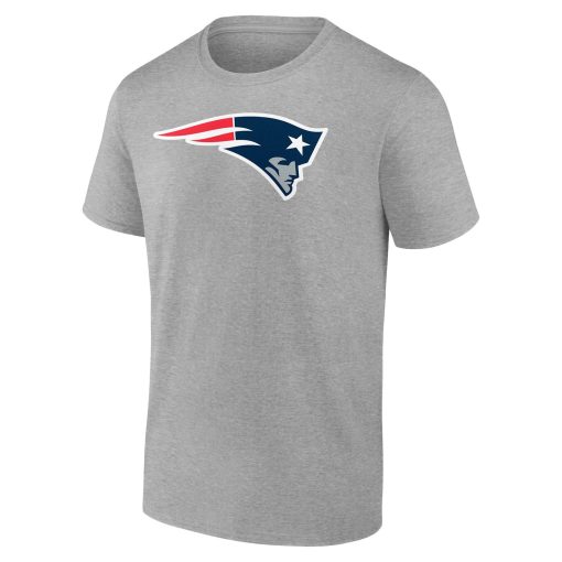 New England Patriots Team Authentic Custom T-Shirt – Heathered Gray - Image 2