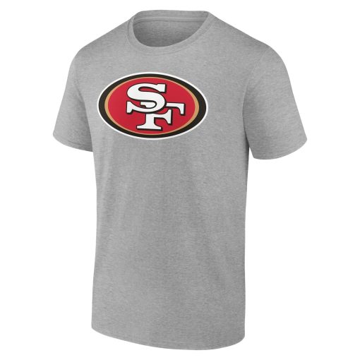 San Francisco 49ers Team Authentic Custom T-Shirt – Heathered Gray - Image 2