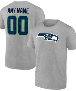 Seattle Seahawks Team Authentic Custom T-Shirt – Heathered Gray
