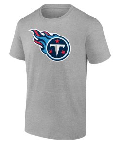 Alternative view of Tennessee Titans Team Authentic Custom T-Shirt – Heathered Gray