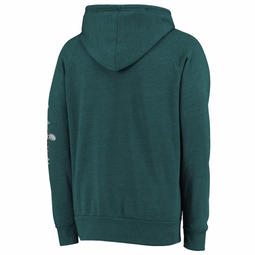 Philadelphia Eagles Majestic Threads Super Bowl LIX Champions Sonder Tri-Blend Pullover Hoodie – Midnight Green - Image 3