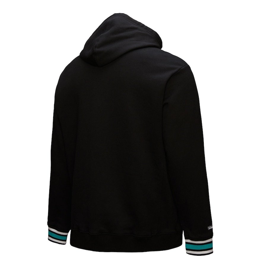 San Antonio Spurs Mitchell & Ness Chainstitch Applique Vintage Heavyweight Pullover Hoodie – Black - Image 3