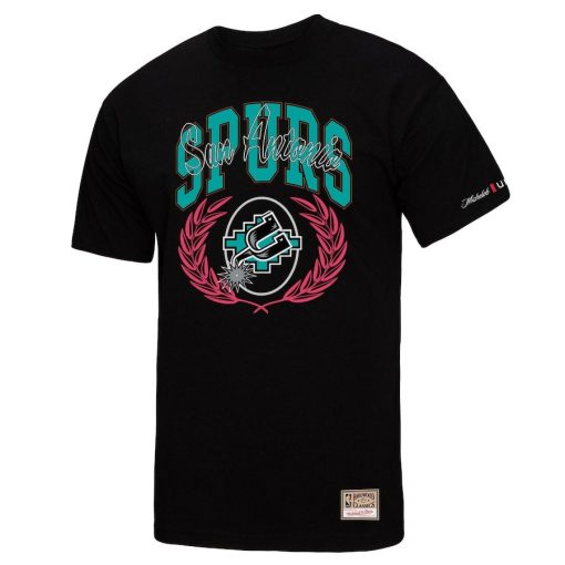 San Antonio Spurs Mitchell & Ness NBA x Michelob Ultra Rewind II T-Shirt – Black - Image 2
