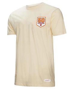 Alternative view of Tampa Bay Buccaneers Mitchell & Ness 50th Season Pirate & Patch T-Shirt – Cream