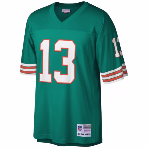 Dan Marino Miami Dolphins Mitchell & Ness Legacy Replica Jersey – Aqua - Image 2