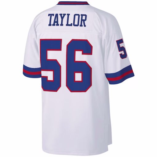 Lawrence Taylor New York Giants Mitchell & Ness Legacy Replica Jersey – White - Image 3