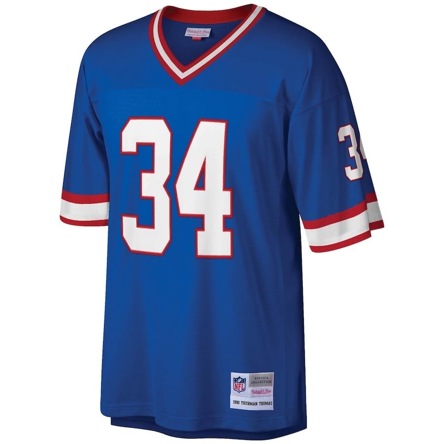 Thurman Thomas Buffalo Bills Mitchell & Ness Legacy Replica Jersey – Royal - Image 2