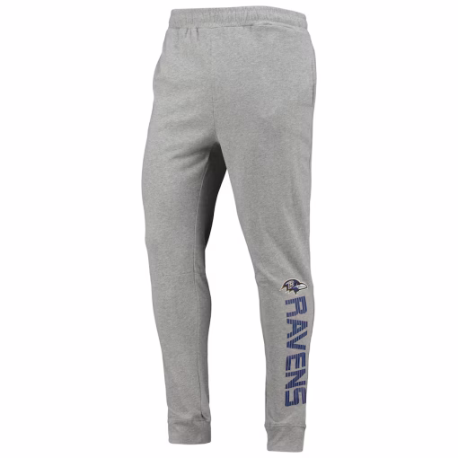 Baltimore Ravens MSX by Michael Strahan Jogger Pants – Heathered Gray - Image 2