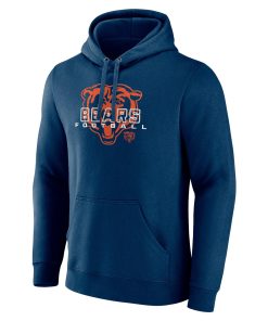 Alternative view of Chicago Bears Stellar Personalized Name & Number Pullover Hoodie – Navy
