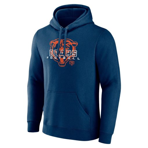 Chicago Bears Stellar Personalized Name & Number Pullover Hoodie – Navy - Image 2