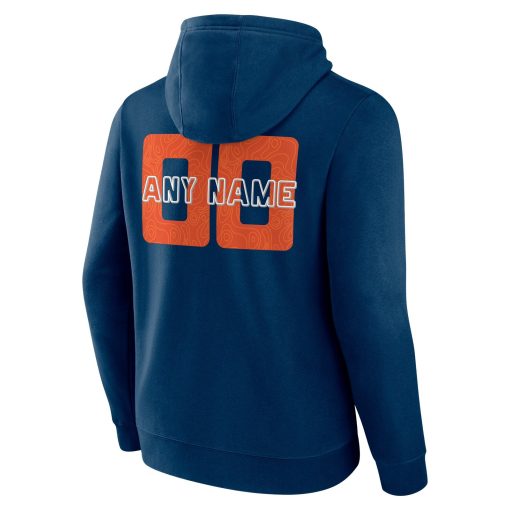 Chicago Bears Stellar Personalized Name & Number Pullover Hoodie – Navy - Image 3