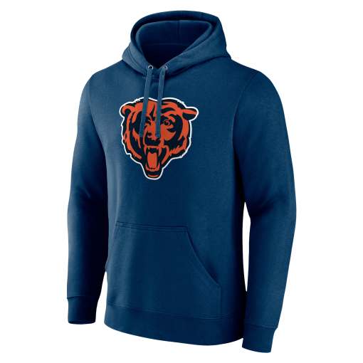 Chicago Bears Team Authentic Personalized Name & Number Pullover Hoodie – Navy - Image 2