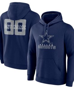 Dallas Cowboys Stellar Personalized Name & Number Pullover Hoodie – Navy
