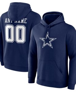 Dallas Cowboys  Team Authentic Custom Pullover Hoodie – Navy