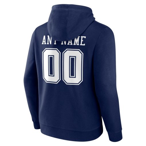 Dallas Cowboys  Team Authentic Custom Pullover Hoodie – Navy - Image 3