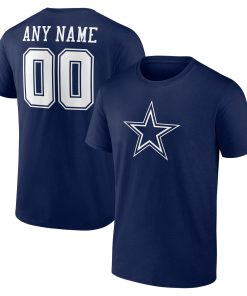 Dallas Cowboys  Team Authentic Custom T-Shirt – Navy