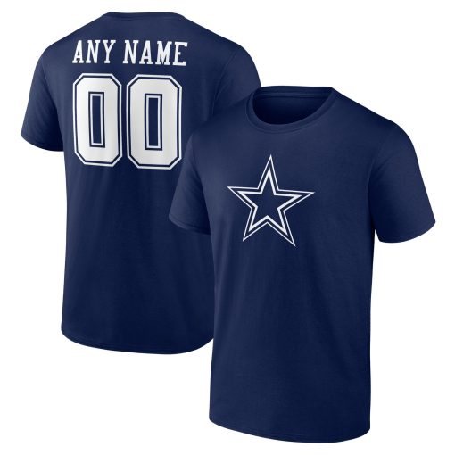 Dallas Cowboys  Team Authentic Custom T-Shirt – Navy