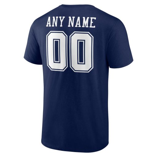 Dallas Cowboys  Team Authentic Custom T-Shirt – Navy - Image 3
