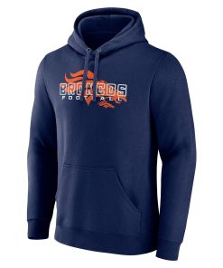 Alternative view of Denver Broncos Stellar Personalized Name & Number Pullover Hoodie – Navy