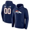 Denver Broncos  Team Authentic Custom Pullover Hoodie – Navy