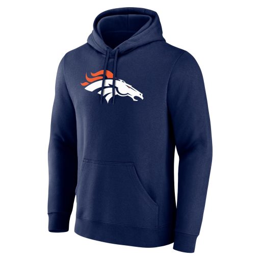 Denver Broncos  Team Authentic Custom Pullover Hoodie – Navy - Image 2