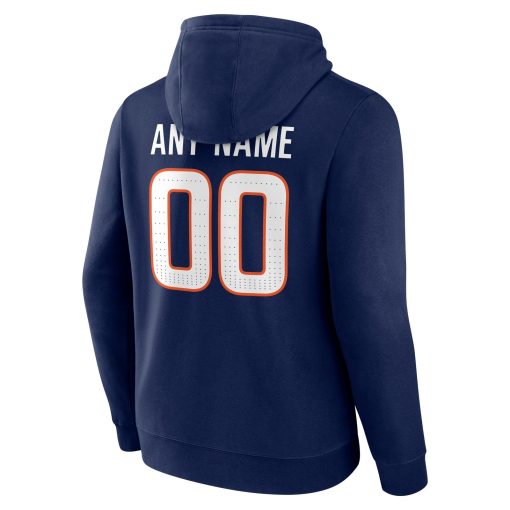 Denver Broncos  Team Authentic Custom Pullover Hoodie – Navy - Image 3