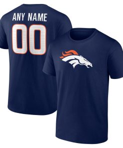 Denver Broncos  Team Authentic Custom T-Shirt – Navy