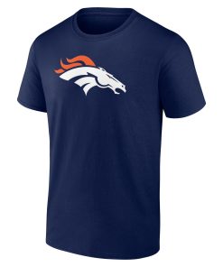 Alternative view of Denver Broncos  Team Authentic Custom T-Shirt – Navy