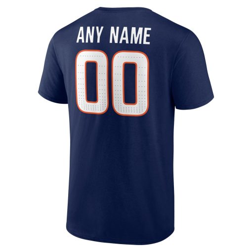 Denver Broncos  Team Authentic Custom T-Shirt – Navy - Image 3