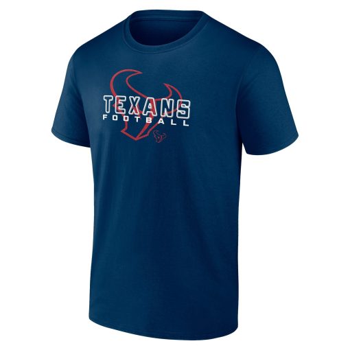 Houston Texans Stellar Personalized Name & Number T-Shirt – Navy - Image 2