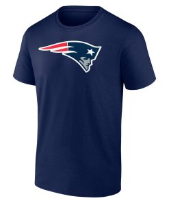 Alternative view of New England Patriots Team Authentic Personalized Name & Number T-Shirt – Navy