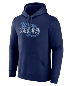 Alternative view of Tennessee Titans Stellar Personalized Name & Number Pullover Hoodie – Navy