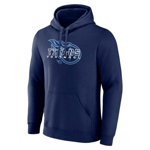 Tennessee Titans Stellar Personalized Name & Number Pullover Hoodie – Navy - Image 2