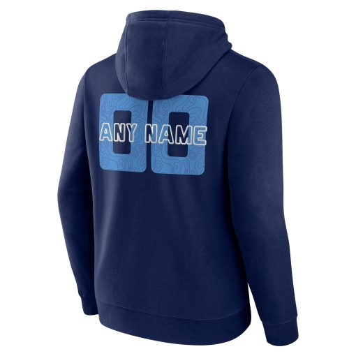 Tennessee Titans Stellar Personalized Name & Number Pullover Hoodie – Navy - Image 3