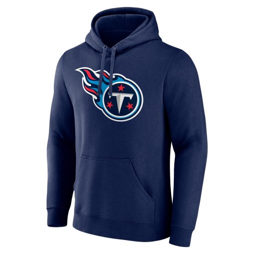 Tennessee Titans Team Authentic Personalized Name & Number Pullover Hoodie – Navy - Image 2
