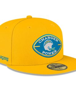 Los Angeles Chargers New Era Charger Power 59FIFTY Fitted Hat – Gold