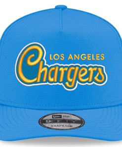 Alternative view of Los Angeles Chargers New Era Charger Power A-Frame 9FIFTY Snapback Hat – Powder Blue