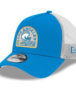 Los Angeles Chargers New Era Charger Power A-Frame 9FORTY Trucker Adjustable Hat – Powder Blue