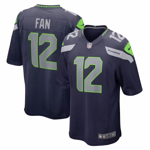 12s Seattle Seahawks Nike Game Team Jersey – College Navy