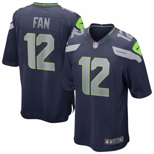 12s Seattle Seahawks Nike Team Game Jersey – College Navy