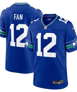 12s Seattle Seahawks Nike Throwback Player Game Jersey – Royal