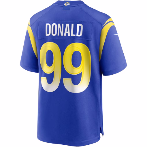 Aaron Donald Los Angeles Rams Nike Game Player Jersey – Royal - Image 3