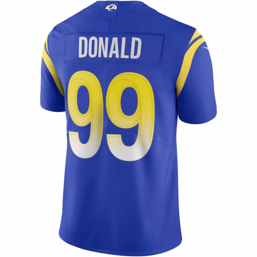 Aaron Donald Los Angeles Rams Nike Vapor Limited Jersey – Royal - Image 3