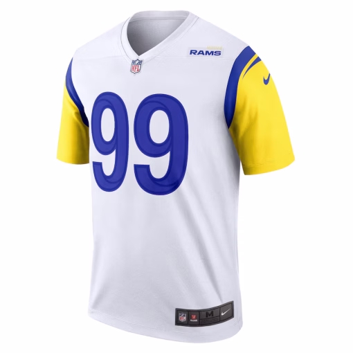 Aaron Donald Los Angeles Rams Nike Alternate Legend Player Performance Top – White - Image 2