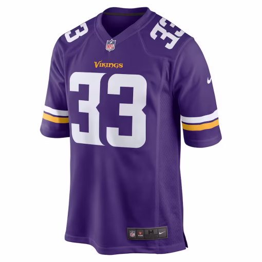 Aaron Jones Minnesota Vikings Nike Game Player Jersey – Purple - Image 2