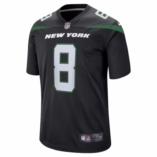 Aaron Rodgers New York Jets Nike Game Jersey – Black - Image 3