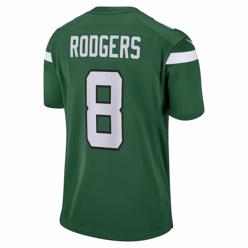 Aaron Rodgers New York Jets Nike Game Jersey – Gotham Green - Image 2
